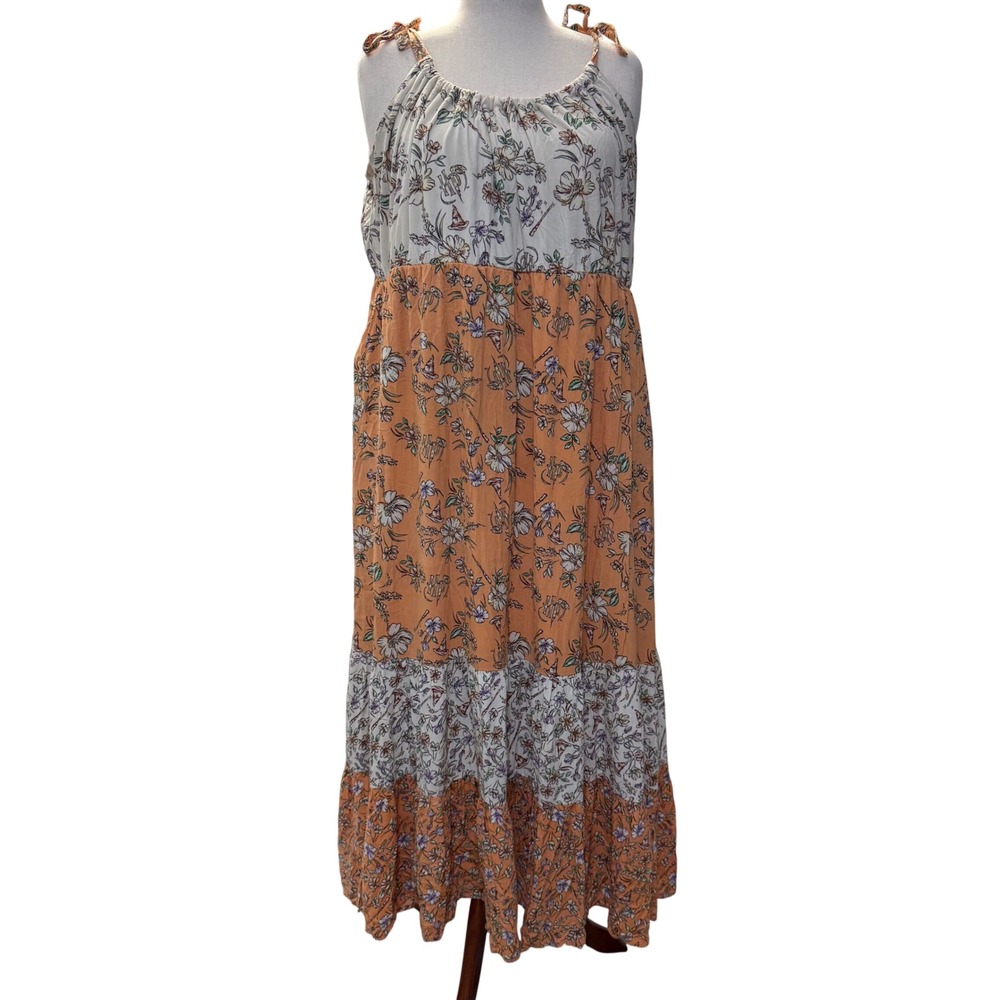 World Harry Potter Tiered Floral Torrid Sundress boho Adjustable Strap Maxi 4X
